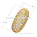 Hottest cz micro oval pave beads